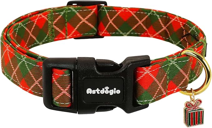 Small Christmas Dog Collar, Adjustable Dog Christmas Collars, Cute Dog Collars by Unknown