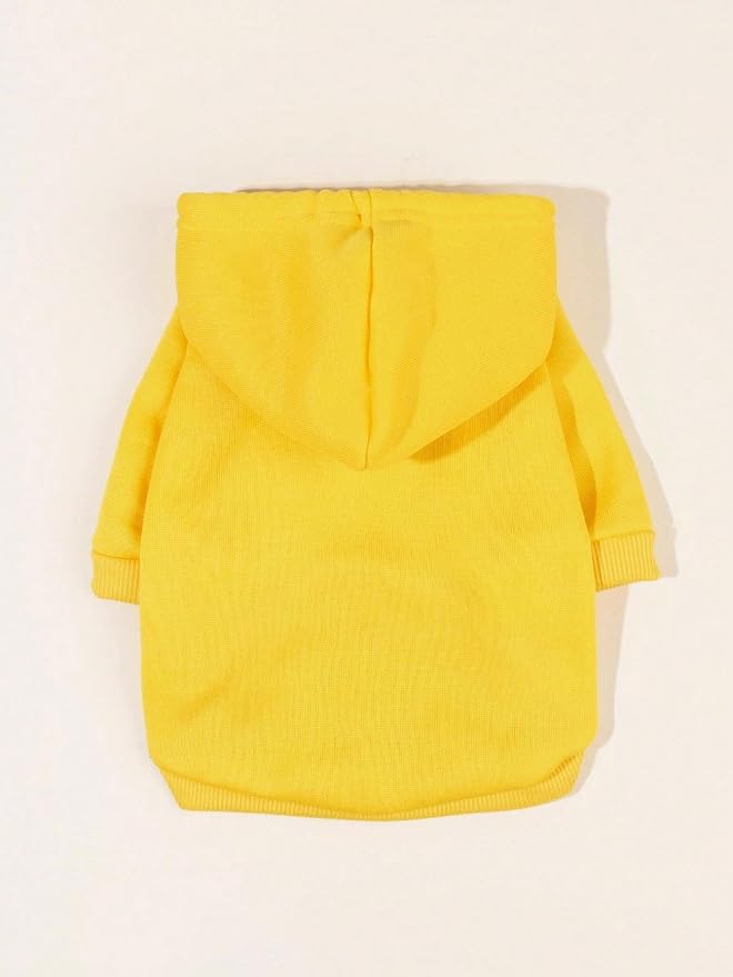 QWINEE Basic Dog Hoodie Sweatshirt Puppy Sweater Warm Cat Costumes Pet Clothes - Image 5