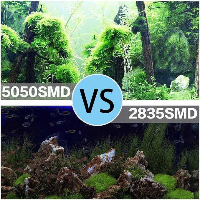 LED Aquarium Light, 7.5inch Colorful Fish Tank Light Submersible Underwater - Image 4