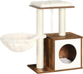 FEANDREA Small Cat Tree for Kittens, Modern Cat Tower for Indoor Cats, Cat Condo by FeandreabySONGMICSHOME