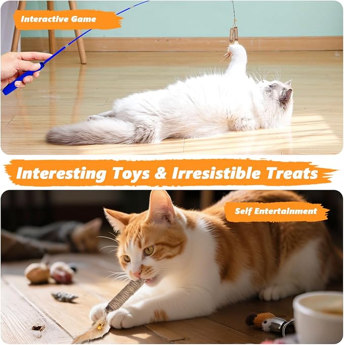 Cat Toys 24 PCS, Interactive Cats Toys - Image 5