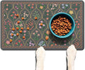 Absorbent Pet Dog Bowl Mat for Food and Water, Pet Cat Food Feeding Mat by Ideasonna