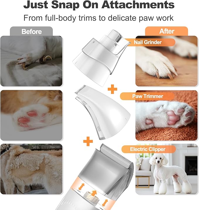 Afloia 6-in-1 Dog Grooming Kit, Pet Grooming Vacuum - Image 3