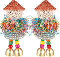 2PCS Bird Toys Parrot Foraging Shredder Hanging Toys Sola Balls by BBjinronjy