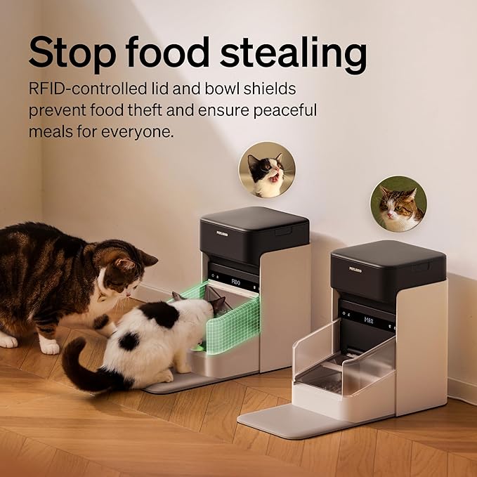 PETLIBRO RFID Cat Feeders for 3 Cats, Collar Tag for Personalized Meals - Image 4