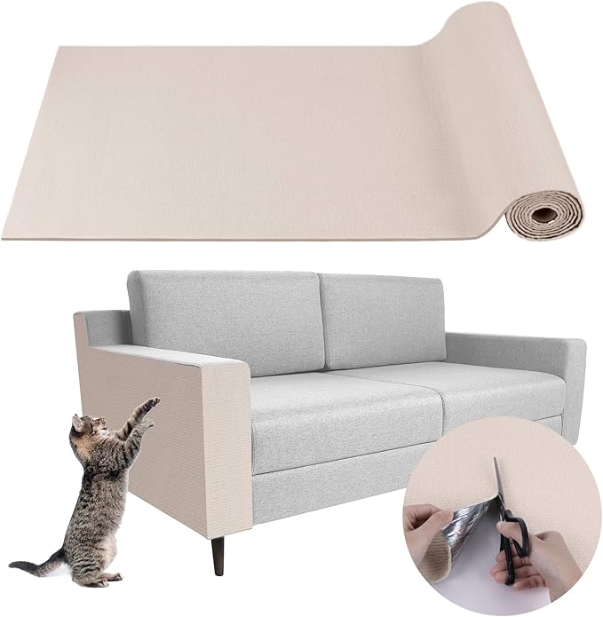 Climbing Cat Scratcher Mat Trimmable Cat Scratching Post Carpet 78.7’’x15.8’’ by LSGCQ