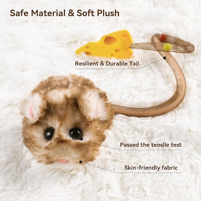 Migipaws Interactive MigiMouse Cat Toy 360° Rolling & Spin - Image 5