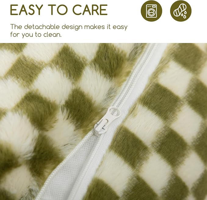 Hollypet Cat Bed Fluffy Plush Mutifuctional Double-Layer Soft Pet Couch - Image 7