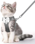 Cat Vest Harness and Leash Set for Walking Escape Proof, Adjustable Kitten by NCMAMA