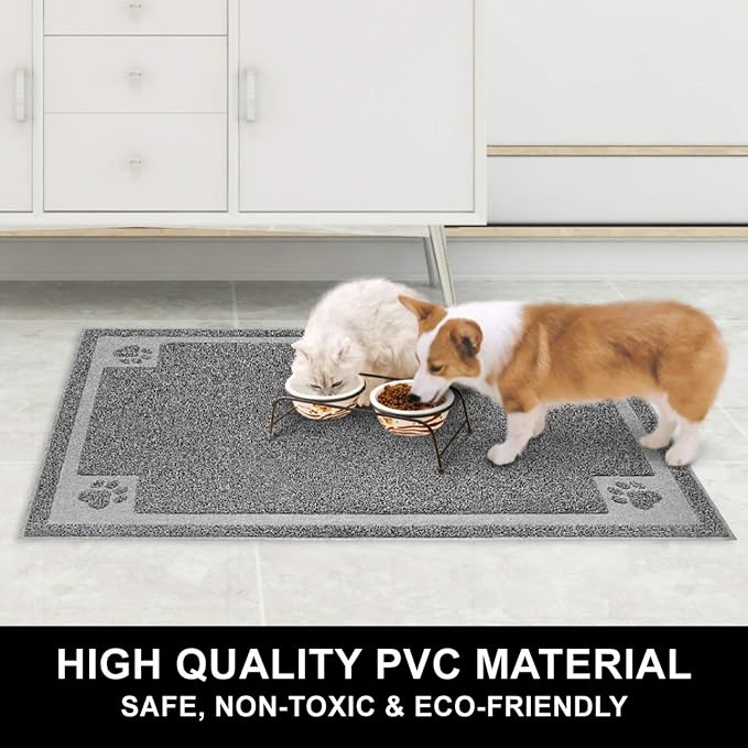 Pet Feeding Mat for Large Dogs and Cats 35" x 25" Flexible and Waterproof Dog - Image 7