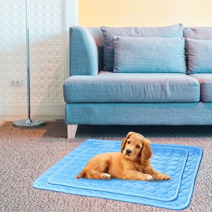 Washable Dog Cooling Mat Ice Silk Cooling Mat - Image 7