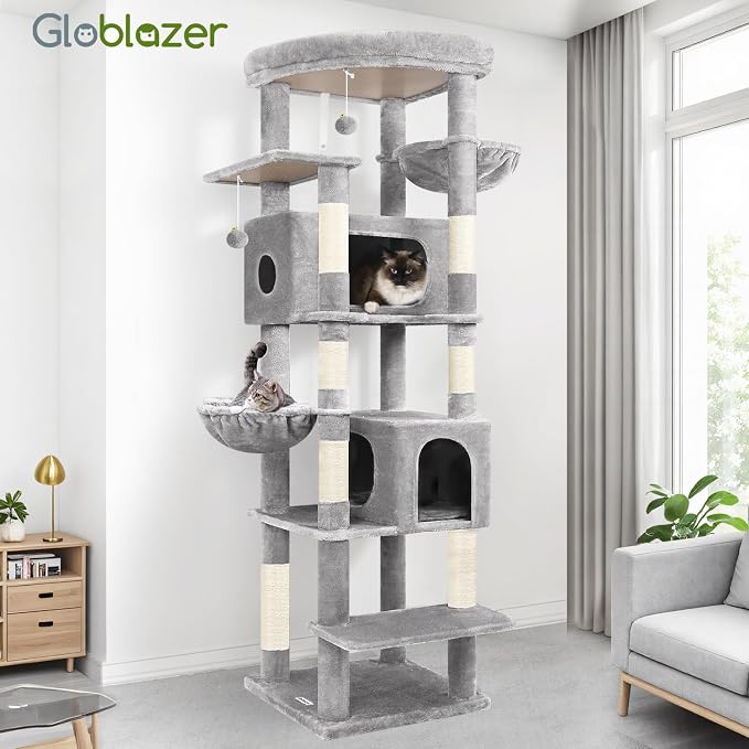 Globlazer Heavy Duty Cat Tree, 74in Sturdy Cat Tower - Image 7