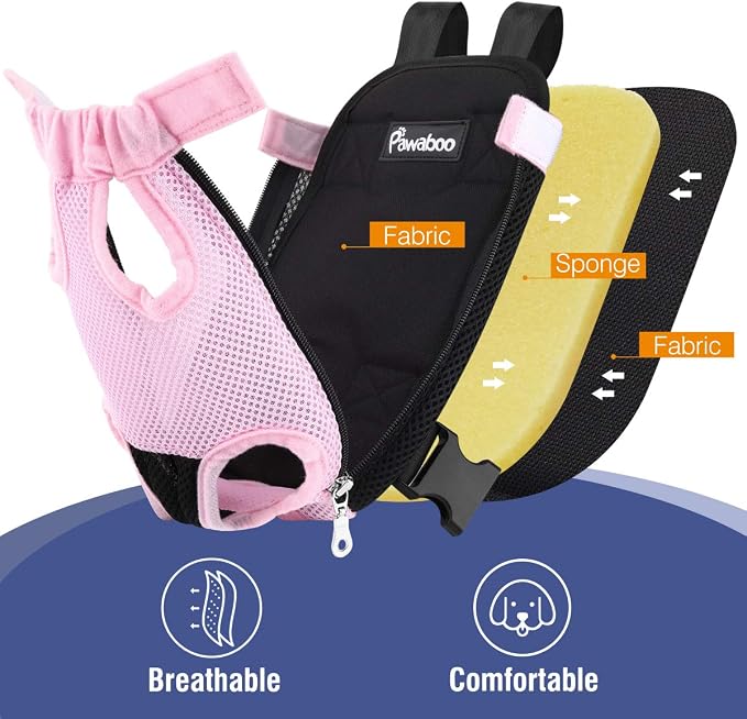 Pawaboo Pet Carrier Backpack, Adjustable Pet Front Cat Dog Carrier Backpack - Image 5