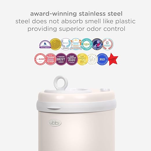 Ubbi Stainless Steel Diaper Pail, Odor Locking, No Special Bag Required - Image 5