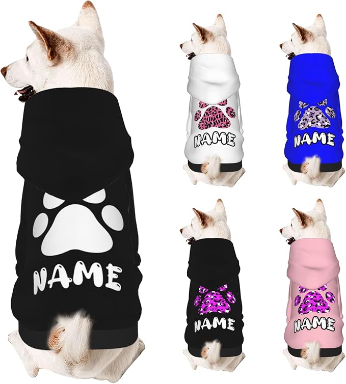 Custom Dog Hoodie Soft & Warm Design Your Own Personalized Photo Text Logo Name by Custom