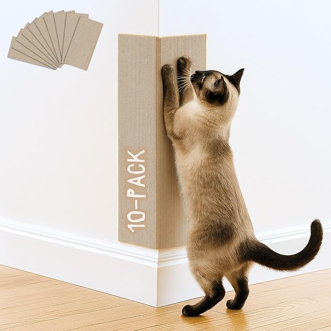 Cat Scratch Mat, 23.6’’ x 11.8’’ Wall Corner Scratcher, Versatile Self-Adhesive by 2ME