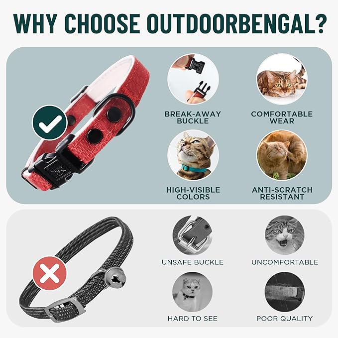 OutdoorBengal Green Breakaway Kitten Collar - Image 3