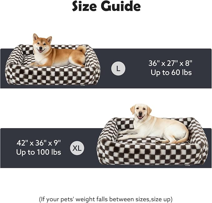 JOEJOY Small Dog Bed for Small Dogs, Rectangle Washable Orthopedic Corduroy - Image 6