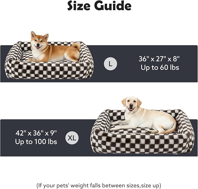 JOEJOY Large Dog Beds Large Sized Dog, Rectangle Washable Orthopedic Corduroy - Image 7