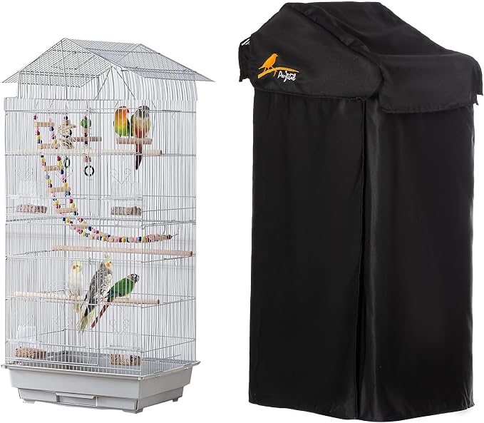Small Bird Cage Cover Good Night Black-Out Cover by Perfitel-tellperfectlife