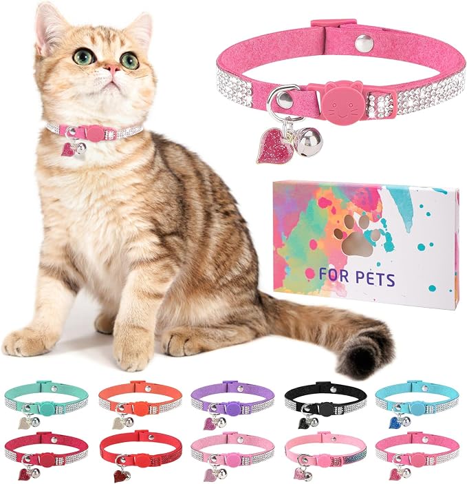 Rhinestone Cat Collar Breakaway by DILLYBUD