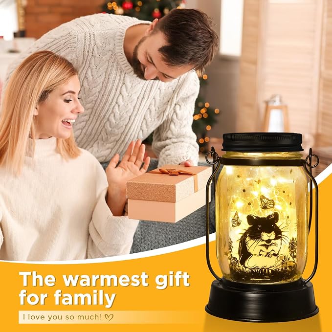 kyoryuger Hamster Gifts for Women/Men Hamster Solar Lanterns Mom Birthday - Image 3