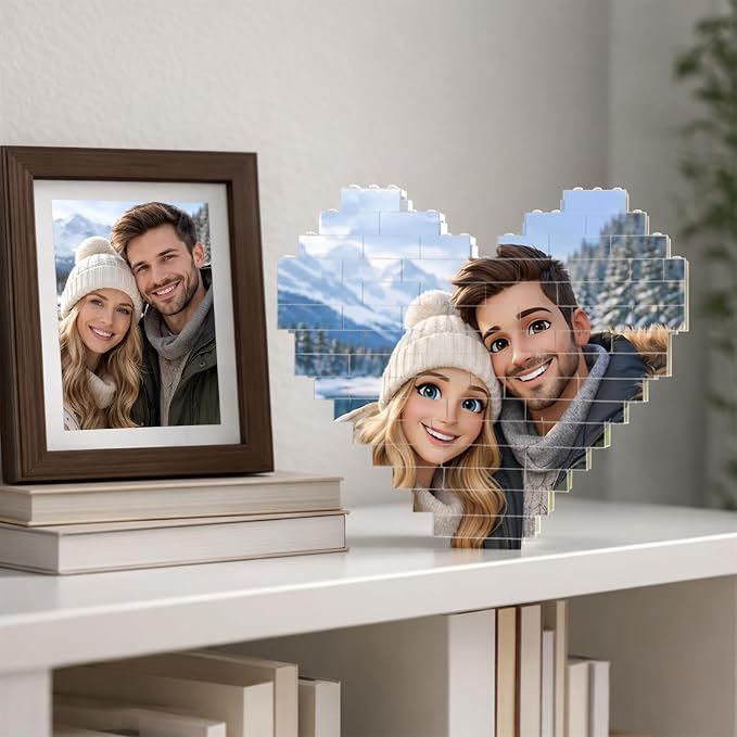 NAZENTI Custom Couple Photo Building Block gifts - Image 2