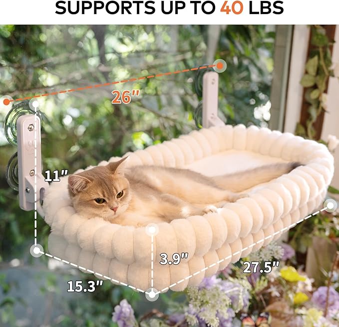 CHEERPALS Cat Window Perch for Indoor Cats Hammock for Window - Image 6