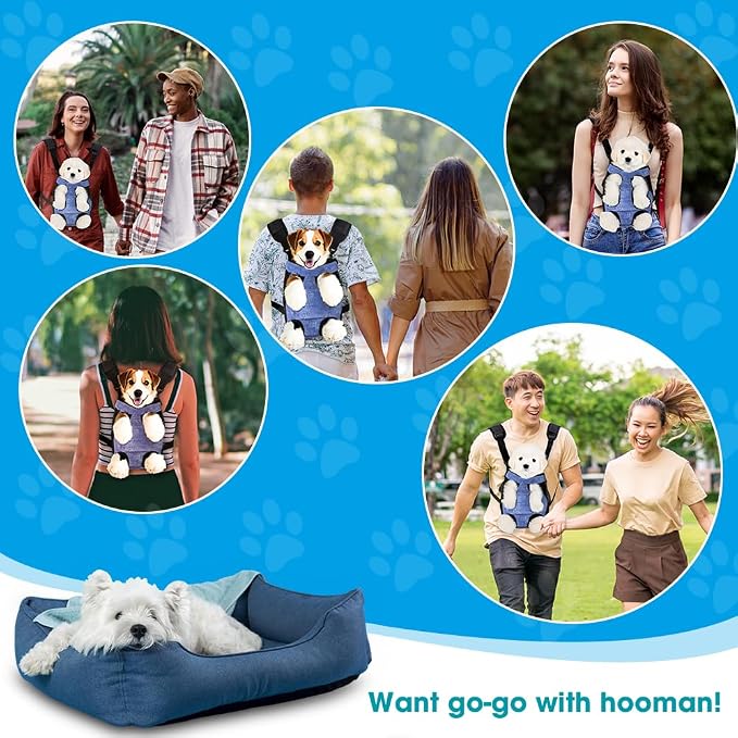 Dog Backpack Carrier, Front Pocket - Image 8