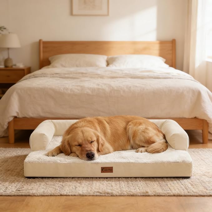 Orthopedic Dog Beds for Large Sized Dogs, Waterproof Egg Crate Foam Medium Dog - Image 8