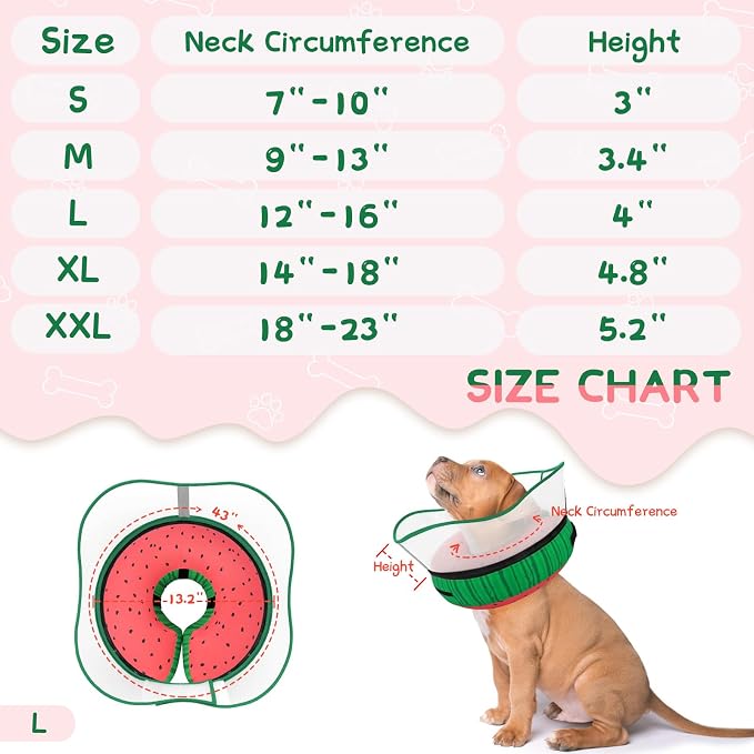 Supet Raised Inflatable Dog Cone Collar to Stop Licking, Soft Dog Cone - Image 6