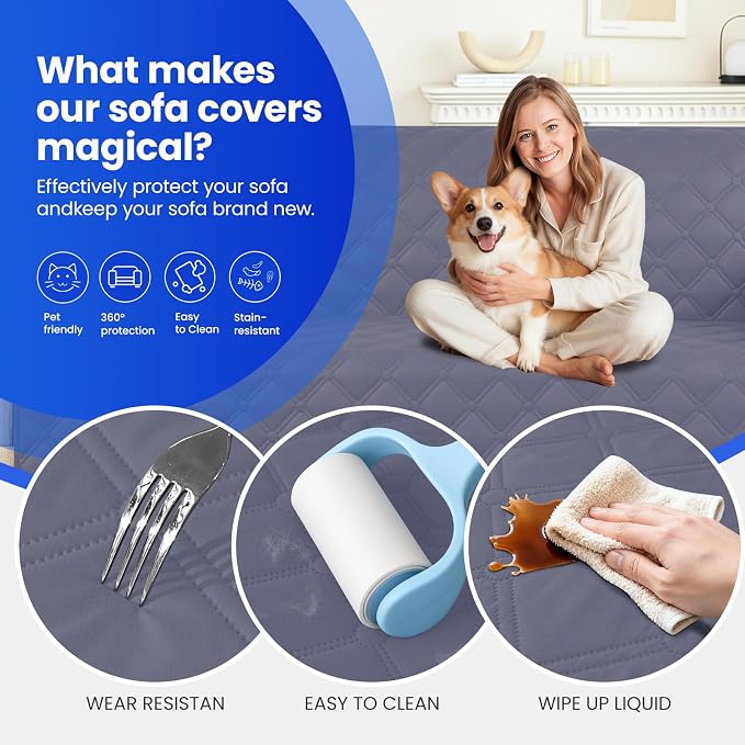 Waterproof Dog Blanket, Non-Slip Soft Pet Bed Cover, Couch Cover - Image 6