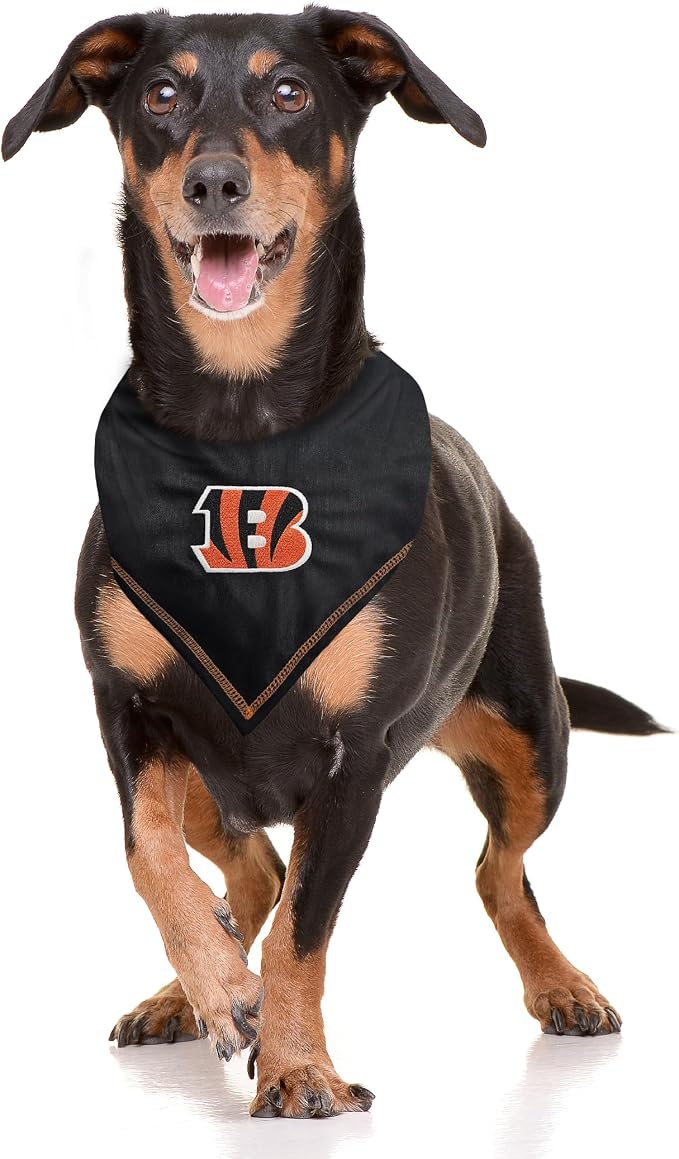 Pets First NFL Cincinnati Bengals TIE Bandana, Small/Medium. Dog Bandana Scarf - Image 6