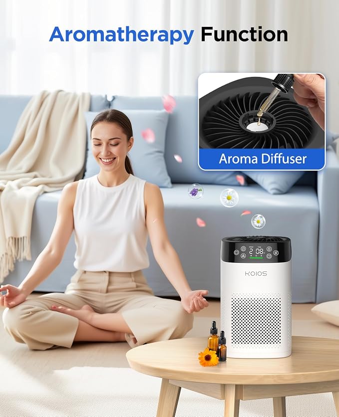 Air Purifiers for Bedroom Home, KOIOS H13 True HEPA Air Purifier for Large Room - Image 8