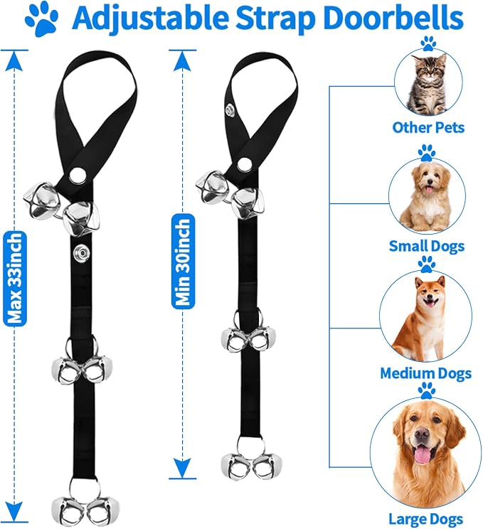 2 Pack Dog Doorbells, Pet Training Bells - Image 4