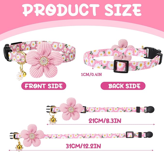 4 Pack Breakaway Cat Collars - Image 2