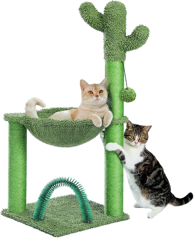 PAWZ Road Cactus Cat Tree, 33 Inchs Cat Tower by PAWZRoad