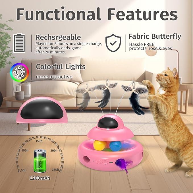 Automatic Cat Toys, 4-in-1 InteractiveCat Toys - Image 6