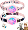 Cat Collar with Airtag Holder, 2 Pack Waterproof Breakaway Kitten Collar by typecase
