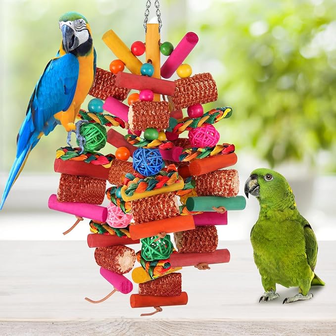 Kyouki Parrots Toys for Cockatiels, Parrotlets, Meyer's & Other Small/Medium - Image 5