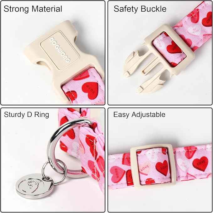 DOGWONG Valentine's Dog Collar
