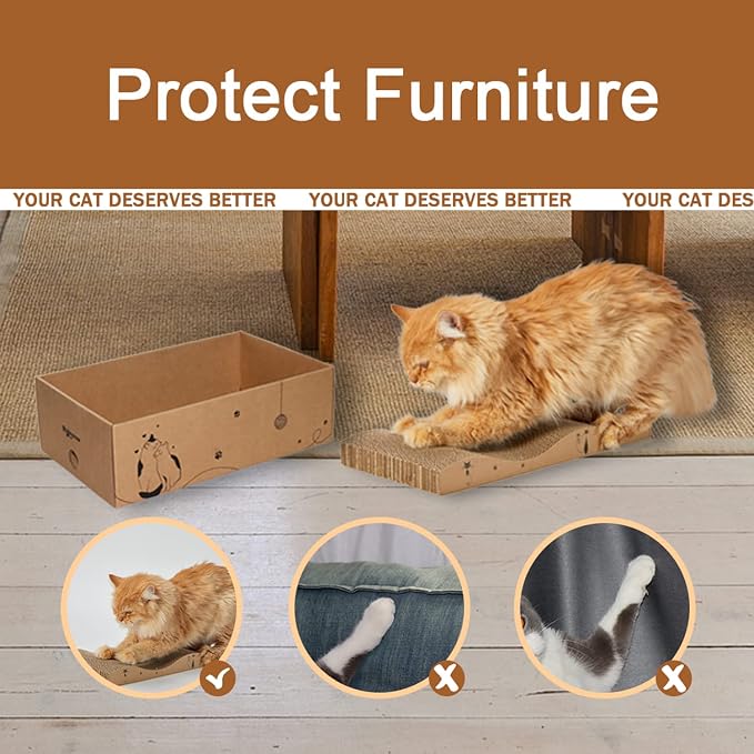 Cat Scratcher Cardboard Scratch Pad Box - Image 2