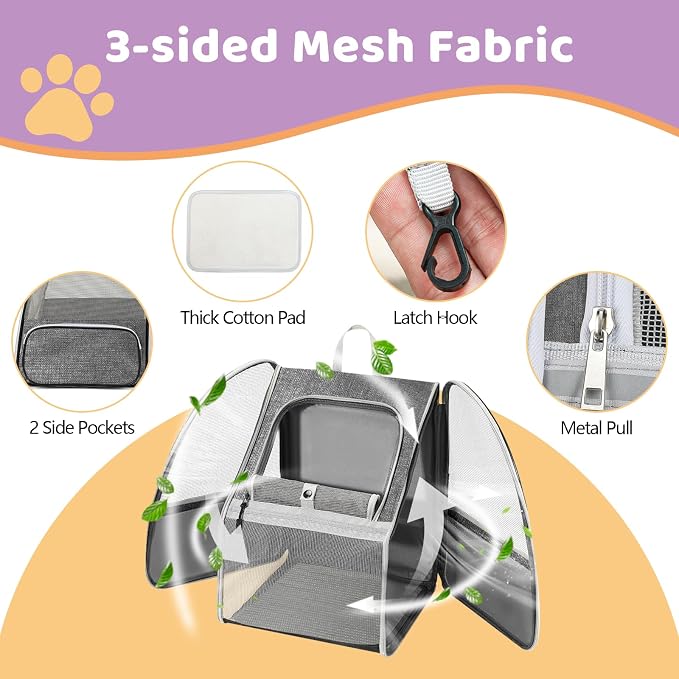 Cat Backpack Carrier Large Pet Backpack - Image 3
