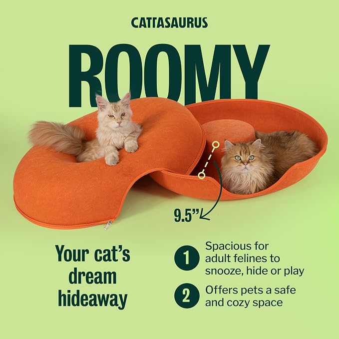 Cattasaurus Peekaboo Cat Cave, Extra Spacious - Image 4