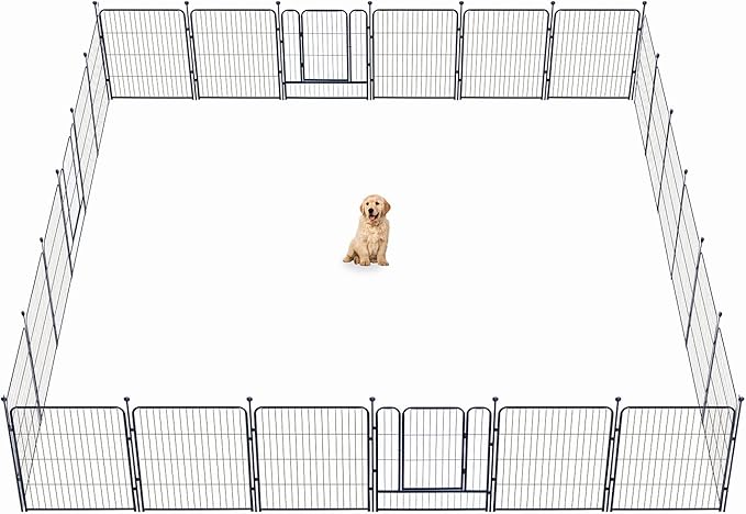 Dog Playpen, 32/40/45 Inch Height in Heavy Duty, Folding Indoor Outdoor by BestForYourPets