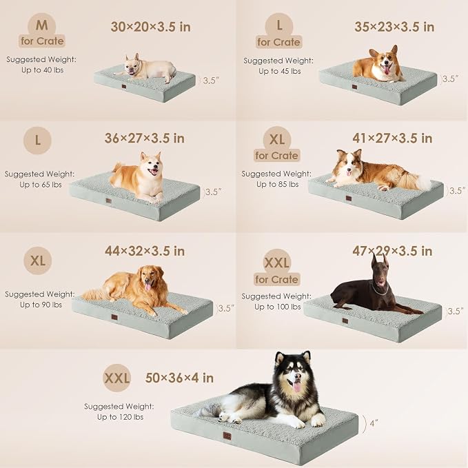 EHEYCIGA Washable Dog Beds for Extra Large Dogs, XL Dog Bed - Image 2
