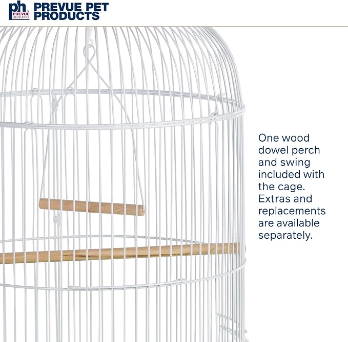 Prevue Hendryx SP31999G Classic Round Bird Cage - Image 4