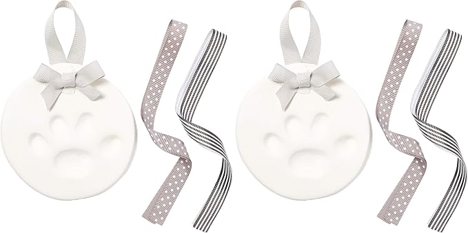 Pearhead Pet Paw Print Keepsake Ornament Kit, Memorial Clay Paw Impression by Pearhead