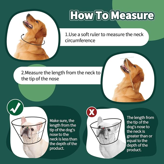 Dog Cone Collar Soft Cone for Medium Dogs After Surgery Adjustable Elizabethan - Image 3