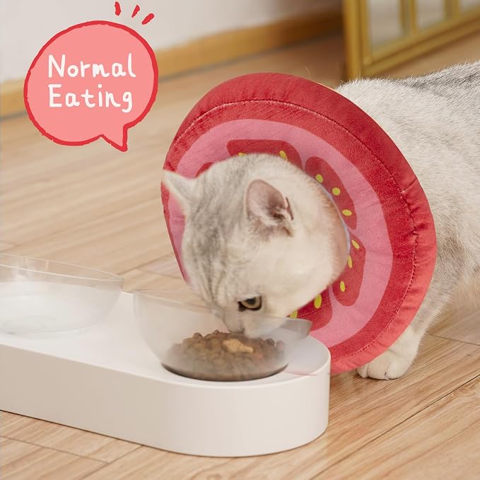 ANWA Adjustable Cat Cone Collar Soft, Cute Cat Donut Collar After Surgery - Image 3